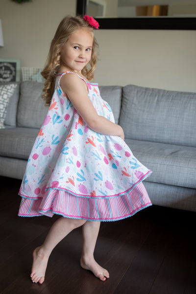 Cactus Girl Twirl Dress,Dresses,Rockin' Baby-The Little Clothing Company