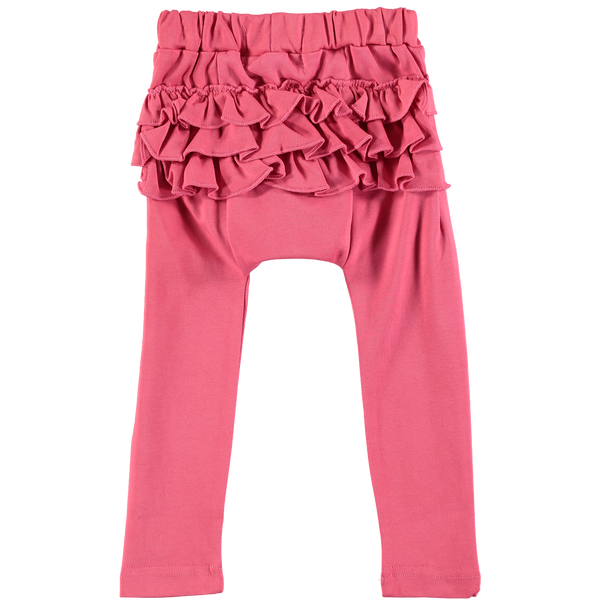 Hot Pink Ruffle Button Leggings – Little Fashionista Boutique