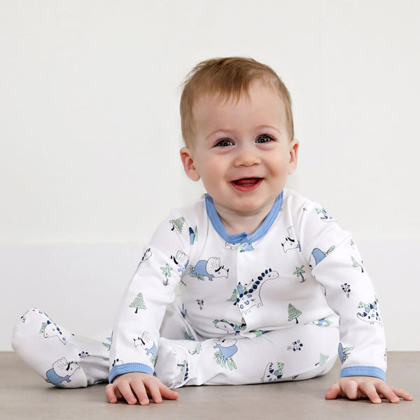 Baby Dinosaur Snap Footed Sleeper,Sleepers,Baby Noomie-The Little Clothing Company