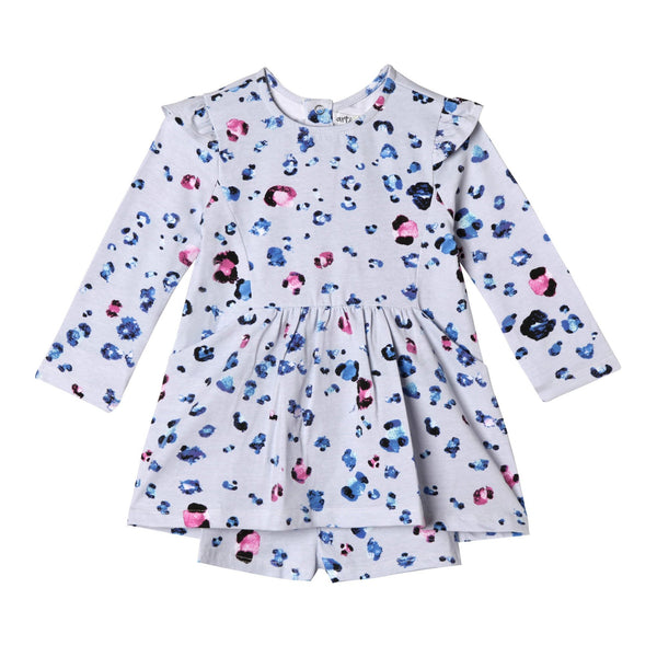 Baby Girl Leopard Spotted Organic Cotton Dress,Dresses,Art & Eden-The Little Clothing Company