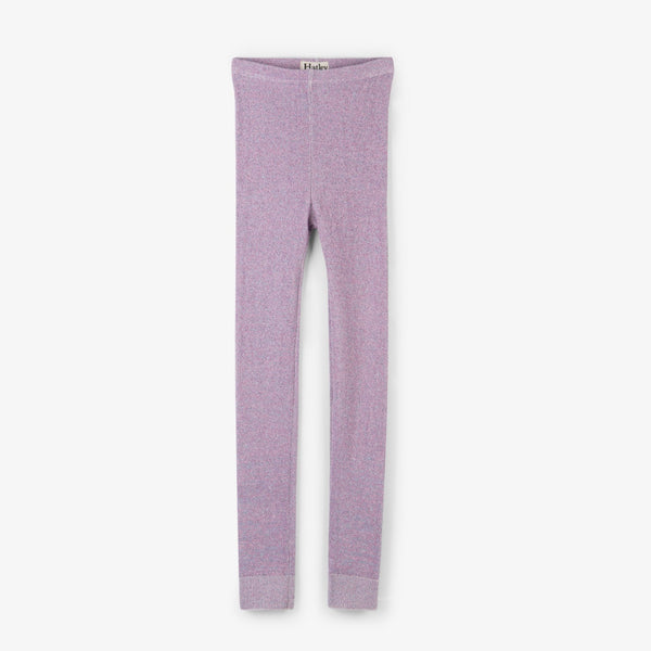 Glitter Sparkle Pink and Purple Girl's Leggings – The Little