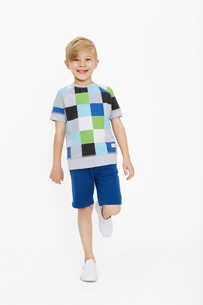 Boy s Navy Blue Organic Cotton Shorts