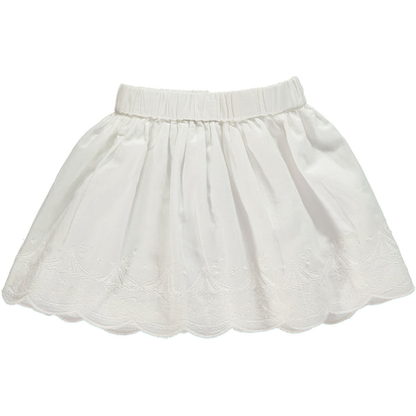 Baby Girl White Embroidered Carousel Skirt,Skirts,Rockin' Baby-The Little Clothing Company