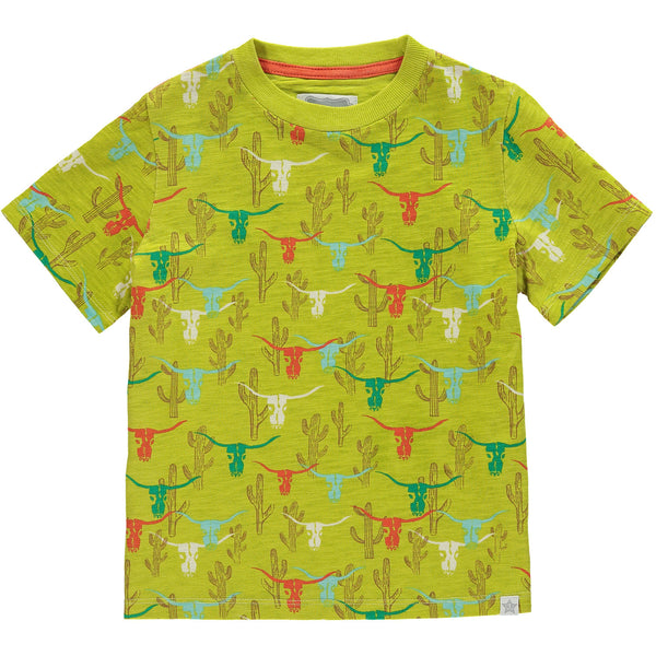 Longhorn Boys Short Sleeve Tee,Shirts,Rockin' Baby-The Little Clothing Company