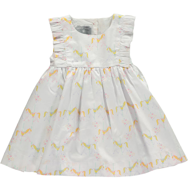 Princess of the Ponies Carousel Print Dress,Dresses,Rockin' Baby-The Little Clothing Company
