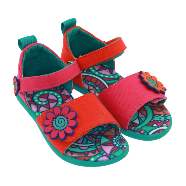 Kaleidoscope Flower Sandal,Shoes,Chooze-The Little Clothing Company