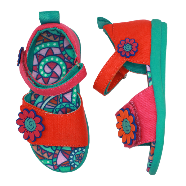 Kaleidoscope Flower Sandal,Shoes,Chooze-The Little Clothing Company