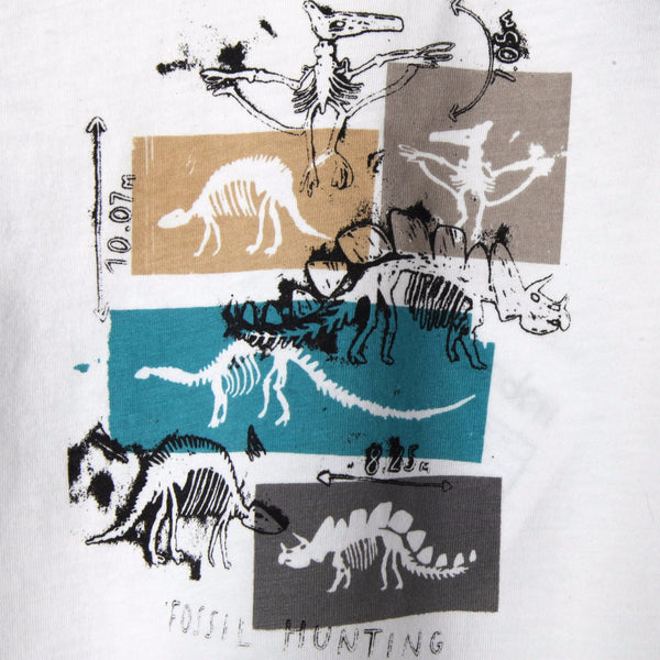 Baby and Boy Dinosaur Bones Camouflage Organic Cotton Tee,Shirts,Art & Eden-The Little Clothing Company