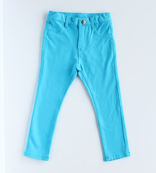 Bright Eyed Girl Blue Jegging,Bottoms,Rockin' Baby-The Little Clothing Company