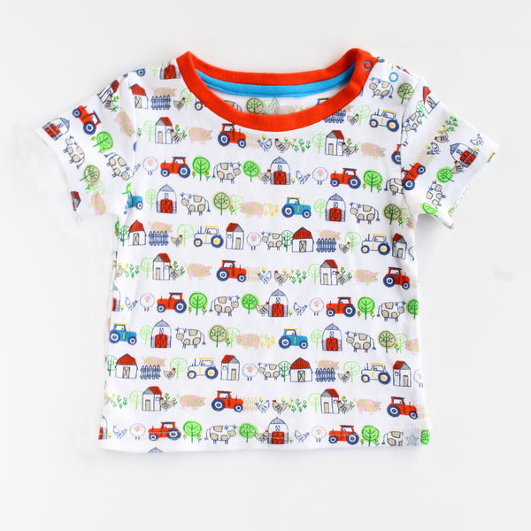 Baby Down on the Farm Print Tee,Shirts,Rockin' Baby-The Little Clothing Company