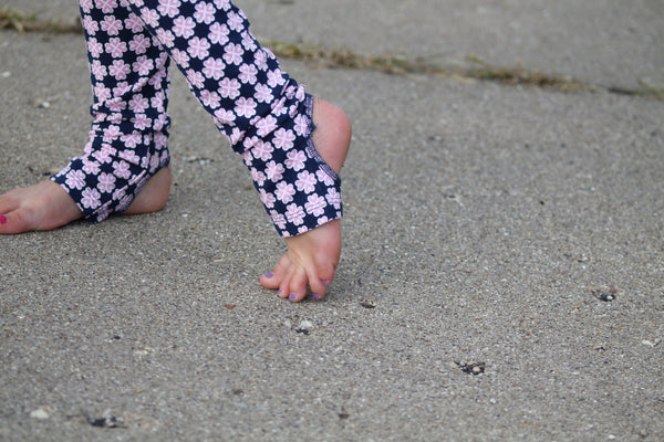 Bamboo Girl Loop Legging - Pink Heart - 3T,Bottoms,Sweet Bamboo-The Little Clothing Company