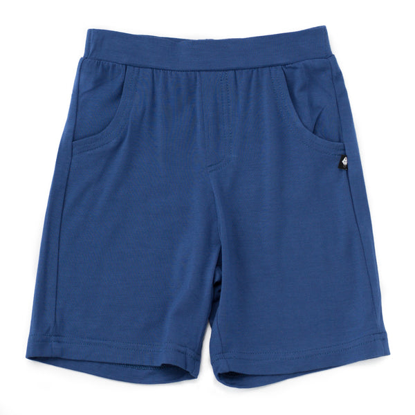 Bamboo Boy's Navy Blue Shorts - 5T,Bottoms,Sweet Bamboo-The Little Clothing Company