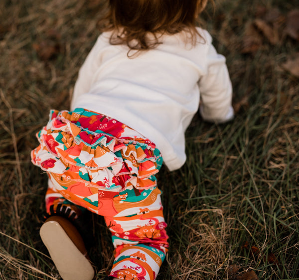 Woodland Ruffle Legging,Bottoms,Rockin' Baby-The Little Clothing Company