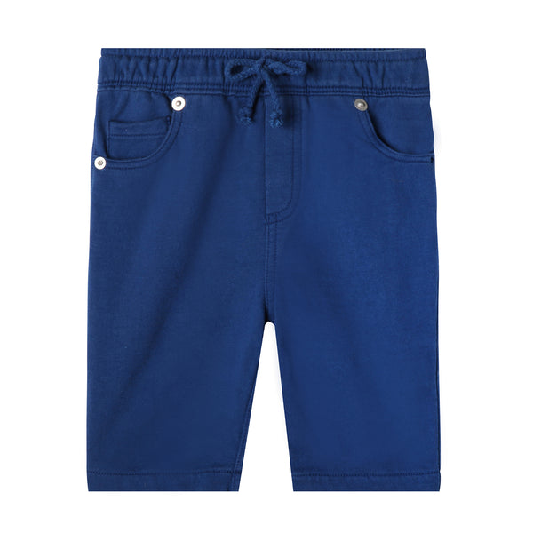 Navy Blue Organic Cotton Shorts,Bottoms,Art & Eden-The Little Clothing Company