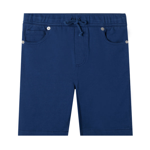 Navy Blue Organic Cotton Shorts,Bottoms,Art & Eden-The Little Clothing Company