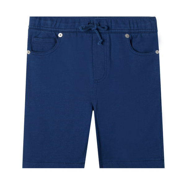 Navy Blue Organic Cotton Shorts,Bottoms,Art & Eden-The Little Clothing Company