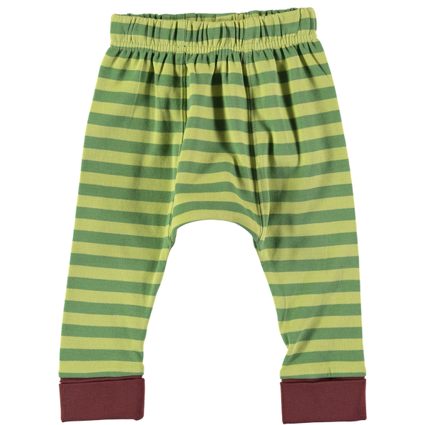 Crawlin' Green Stripe Leggings,Bottoms,Rockin' Baby-The Little Clothing Company