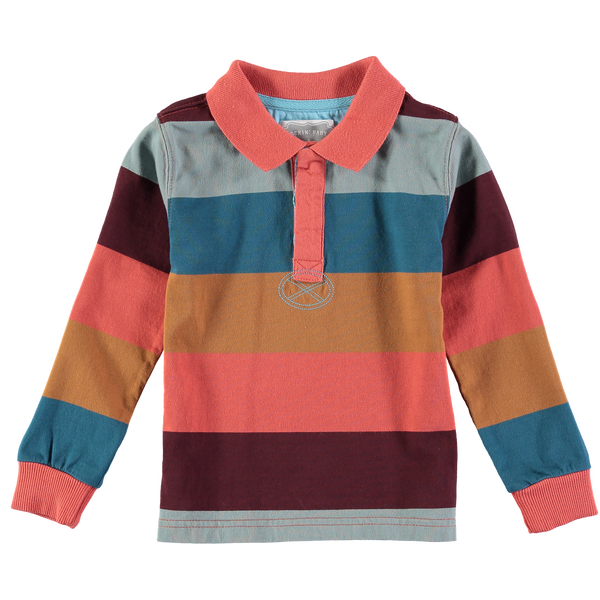 Iceland Stripe Long Sleeve Rugby Tee,Shirts,Rockin' Baby-The Little Clothing Company