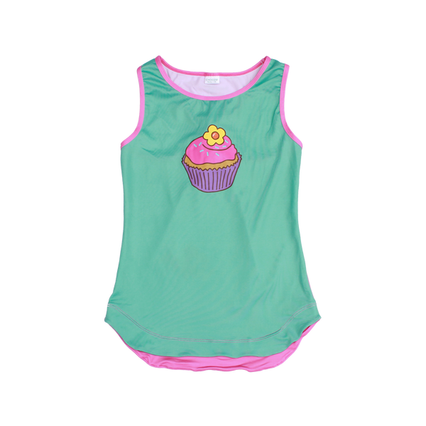 Sprinkles Girl Racer Back Tank,Shirts,Chooze-The Little Clothing Company