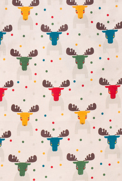 Baby Rainbow Moose Organic Cotton Dungaree Overalls,Romper,Little Green Radicals-The Little Clothing Company