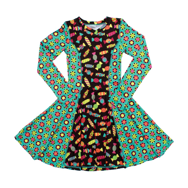 Candy Girl Long Sleeve Dress,Dresses,Chooze-The Little Clothing Company