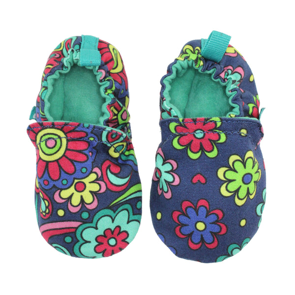 Flower Power Baby Booties,Shoes,Chooze-The Little Clothing Company