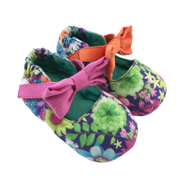 Spring Garden Bow Baby Bootie,Shoes,Chooze-The Little Clothing Company