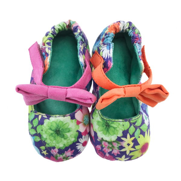 Spring Garden Bow Baby Bootie,Shoes,Chooze-The Little Clothing Company