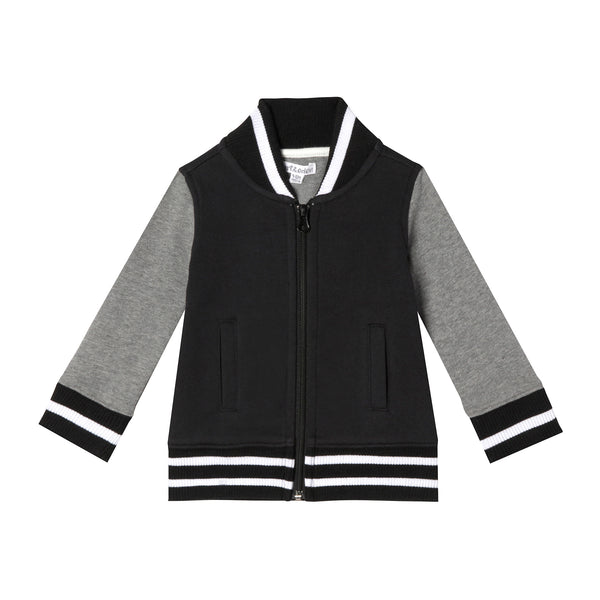 Baby boy black bomber jacket deals