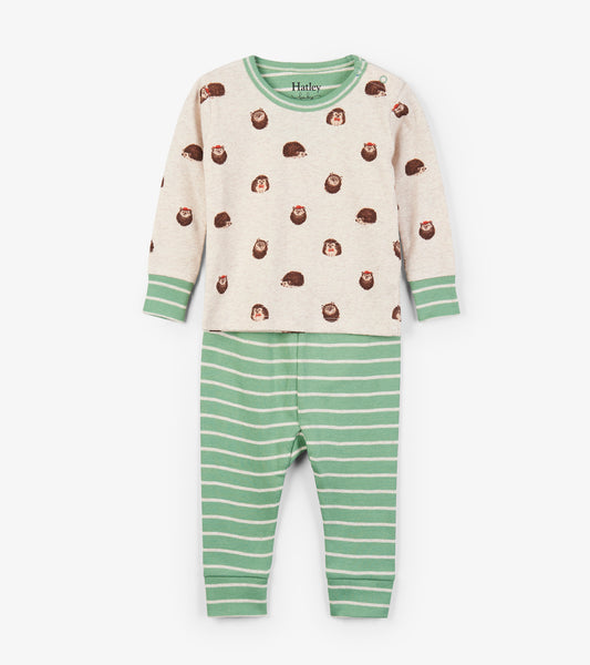 Baby Boy Hedgehog Two Piece Organic Cotton Pajama,Pajamas,Hatley-The Little Clothing Company
