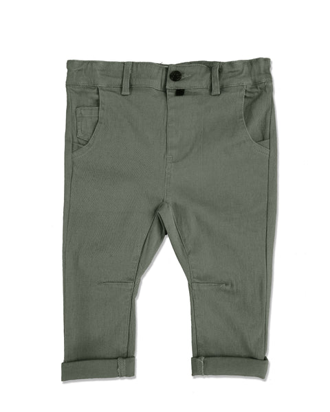 Baby Boy Olive Chino Pants,Bottoms,Me and Henry-The Little Clothing Company