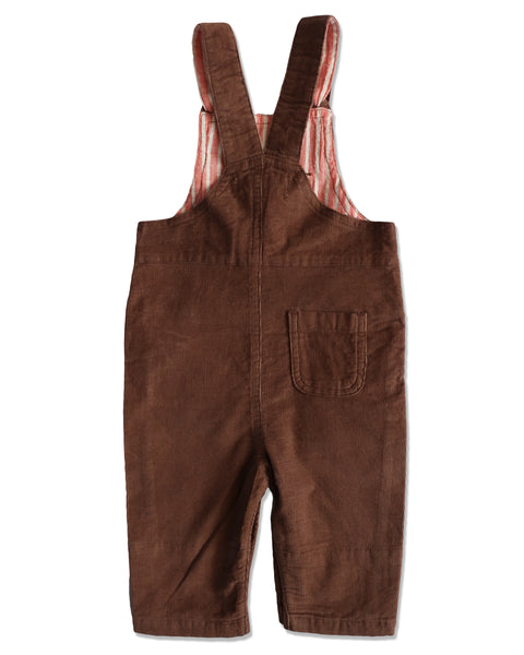 Baby and Boy Brown Corduroy Overalls,Bottoms,Me and Henry-The Little Clothing Company