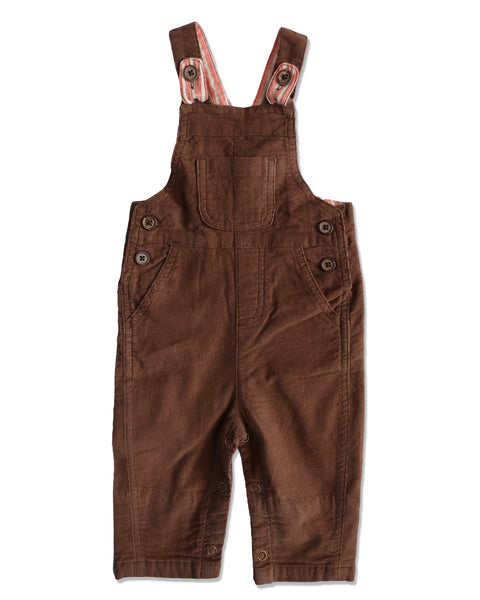 Baby and Boy Brown Corduroy Overalls,Bottoms,Me and Henry-The Little Clothing Company