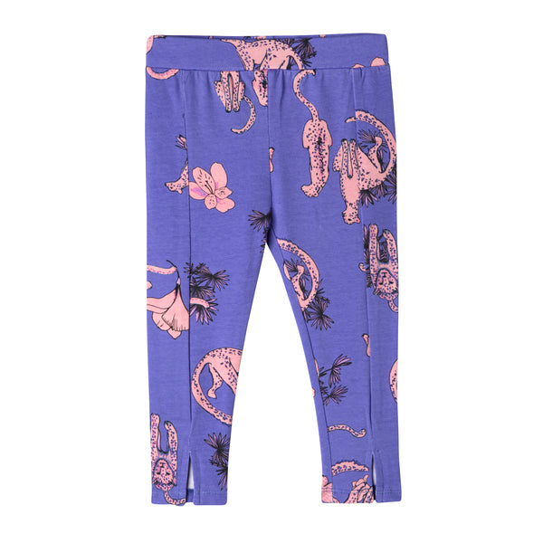 Baby Girl Snow Leopard Organic Cotton Legging,Bottoms,Art & Eden-The Little Clothing Company