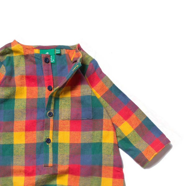 Baby and Kid's Autumn Harvest Plaid Flannel Jumper,Jumper,Little Green Radicals-The Little Clothing Company