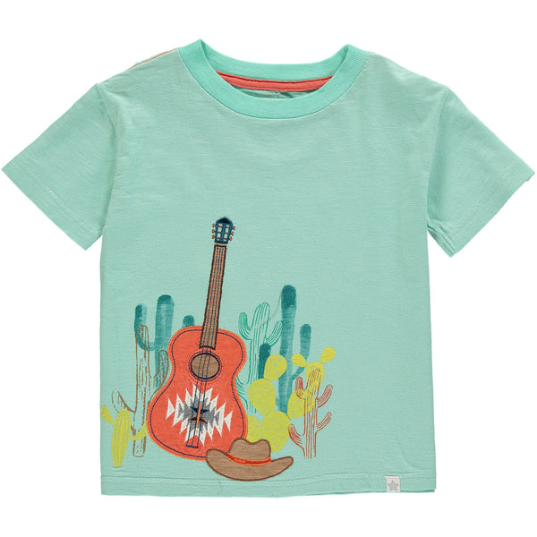 Desert Guitar & Cactus Boy Short Sleeve Tee - 4T,Shirts,Rockin' Baby-The Little Clothing Company