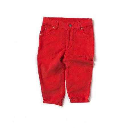 Boy's Red Corduroy Pants,Bottoms,Little Green Radicals-The Little Clothing Company
