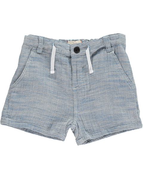 Boy's Blue Woven Drawstring Shorts,Bottoms,Me and Henry-The Little Clothing Company