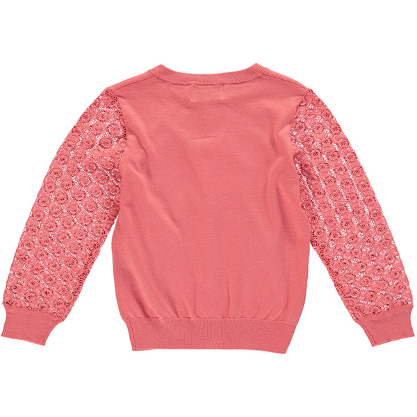 Coral Starburst Sleeve Girls Cardigan,Shirts,Rockin' Baby-The Little Clothing Company
