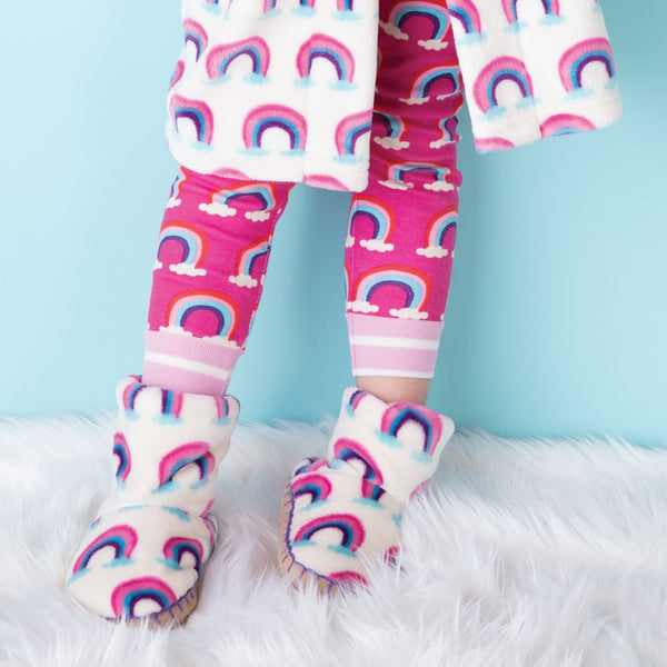 Girl's Rainbow Love Organic Cotton Long Sleeve Pajamas,Pajamas,Hatley-The Little Clothing Company