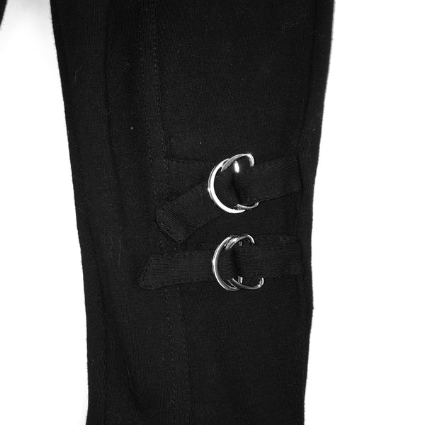 Buckles Girl Organic Cotton Black Legging,Bottoms,Art & Eden-The Little Clothing Company