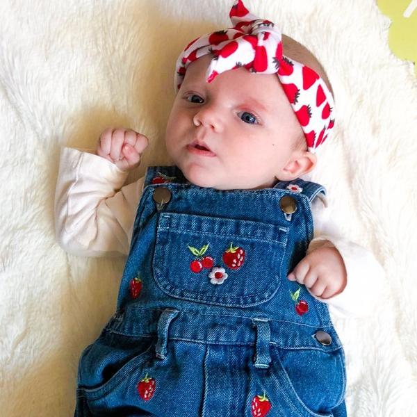 Sweet Strawberry Baby & Girl Knotted Headband,Headband,Headbands of Hope-The Little Clothing Company