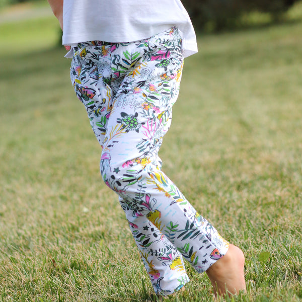 Water World Girls Legging Pants,Bottoms,Art & Eden-The Little Clothing Company